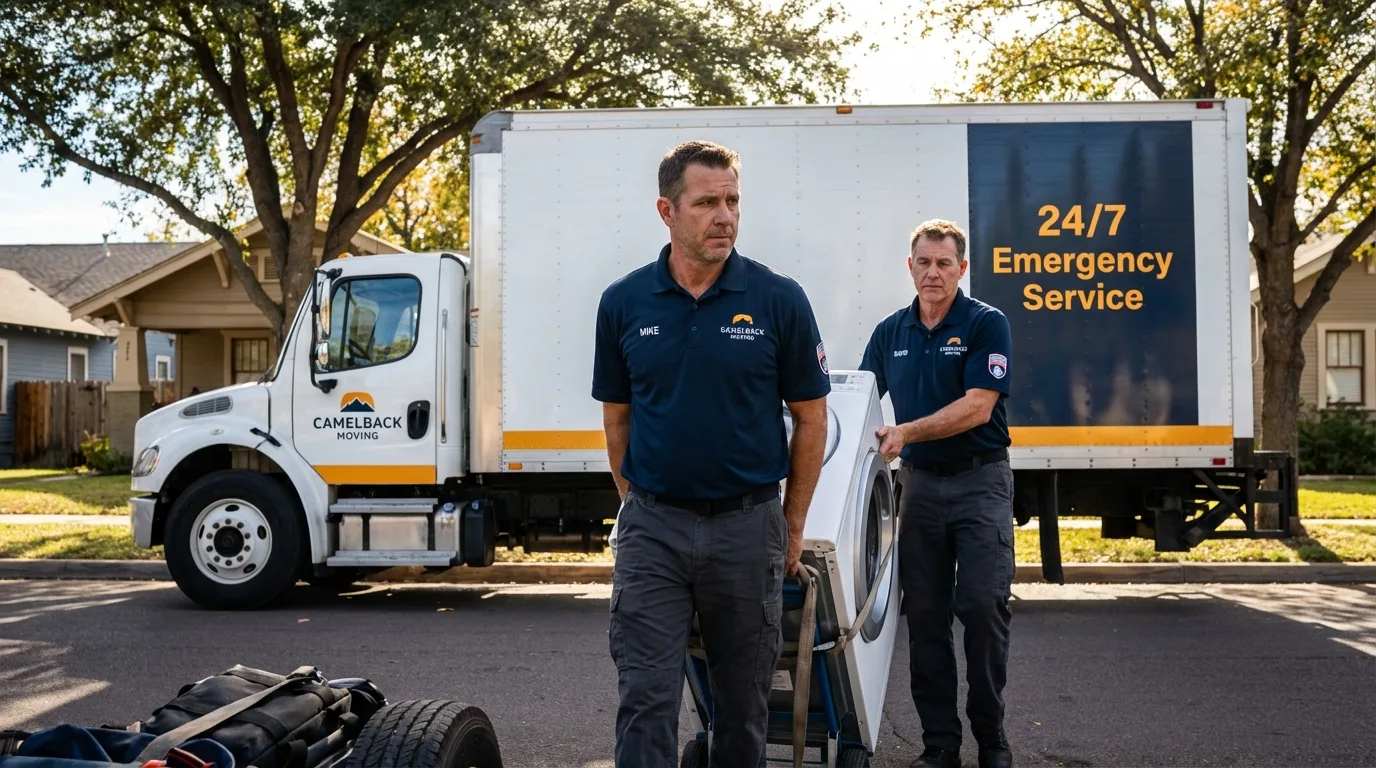 CamelBack Moving crew loading furniture in California City, CA