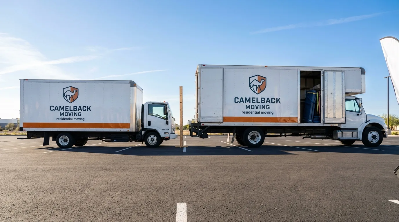 Moving truck size capacity guide in California City